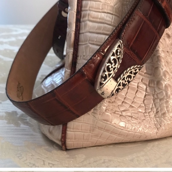 Brighton Brown Croc Leather. Circa 1995 Gently Used - Picture 3 of 7